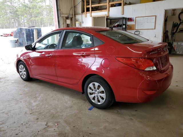 KMHCT4AE7GU115795 - 2016 HYUNDAI ACCENT SE RED photo 2