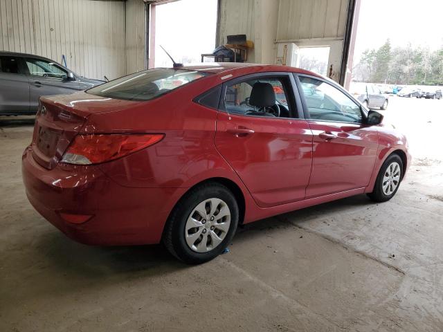 KMHCT4AE7GU115795 - 2016 HYUNDAI ACCENT SE RED photo 3