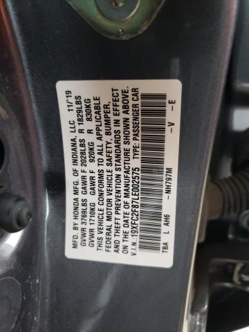 19XFC2F87LE002575 - 2020 HONDA CIVIC SPORT 灰色 照片 13