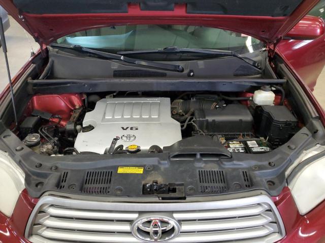 5TDBK3EH1AS017374 - 2010 TOYOTA HIGHLANDER BURGUNDY photo 12