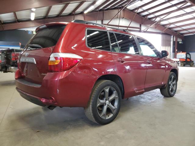 5TDBK3EH1AS017374 - 2010 TOYOTA HIGHLANDER BURGUNDY photo 3