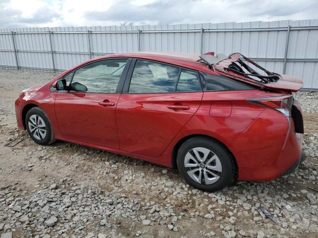 JTDKARFU9H3534273 - 2017 TOYOTA PRIUS RED photo 2