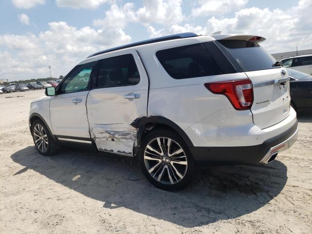 1FM5K8HT5GGC64583 - 2016 FORD EXPLORER PLATINUM WHITE photo 2