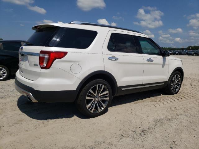 1FM5K8HT5GGC64583 - 2016 FORD EXPLORER PLATINUM WHITE photo 3