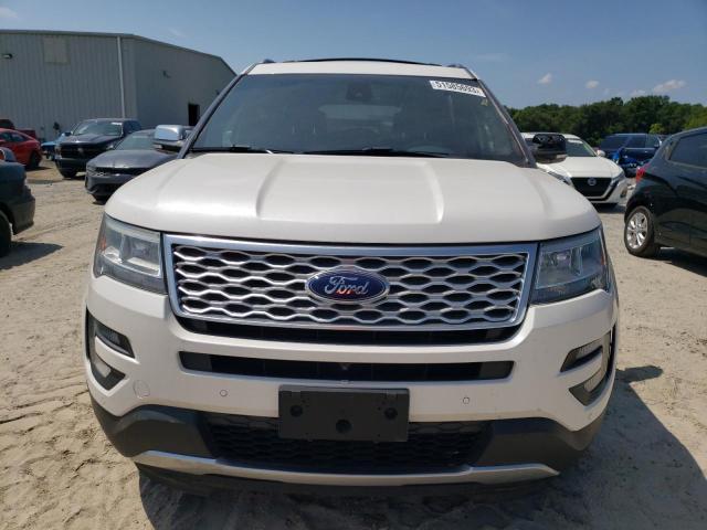 1FM5K8HT5GGC64583 - 2016 FORD EXPLORER PLATINUM WHITE photo 5