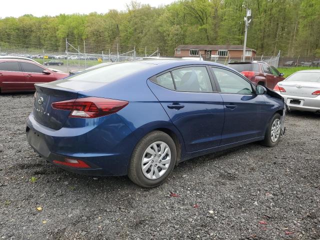 5NPD74LF0KH476436 - 2019 HYUNDAI ELANTRA SE BLUE photo 3