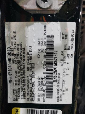 3LN6L2G91GR621349 - 2016 LINCOLN MKZ 黑色 照片 13