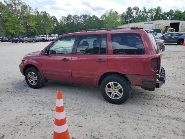 2HKYF18563H588405 - 2003 HONDA PILOT EXL BURGUNDY photo 2