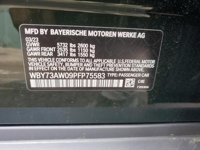 WBY73AW09PFP75583 - 2023 BMW I4 EDRIVE 40 绿色 照片 12