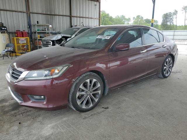 1HGCR2F50FA078543 - 2015 HONDA ACCORD SPORT BURGUNDY photo 1