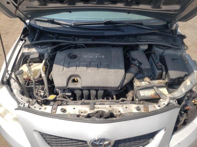 2T1BU4EE4AC253709 - 2010 TOYOTA COROLLA BASE SILVER photo 11