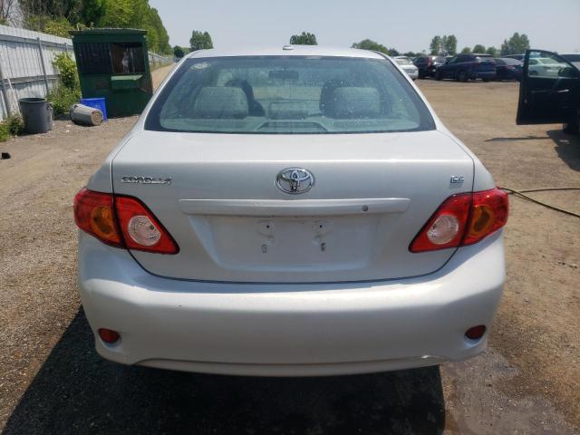 2T1BU4EE4AC253709 - 2010 TOYOTA COROLLA BASE SILVER photo 6