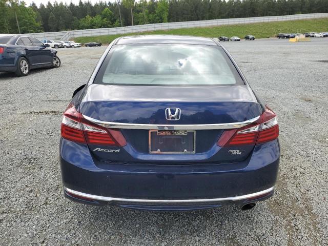 1HGCR2F3XGA095821 - 2016 HONDA ACCORD LX BLUE photo 6