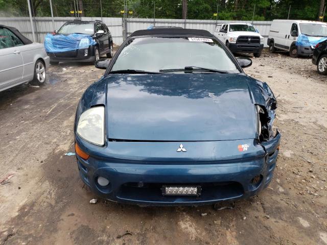 4A3AE55H54E094593 - 2004 MITSUBISHI ECLIPSE SPYDER GT BLUE photo 5