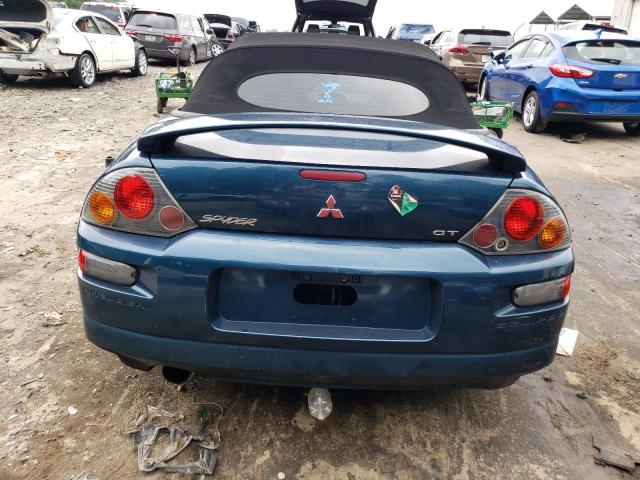 4A3AE55H54E094593 - 2004 MITSUBISHI ECLIPSE SPYDER GT BLUE photo 6