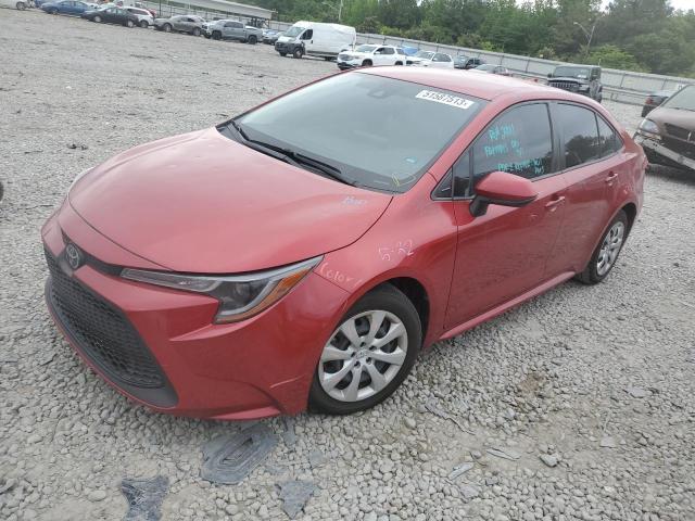 JTDEPRAE5LJ096030 - 2020 TOYOTA COROLLA LE RED photo 1