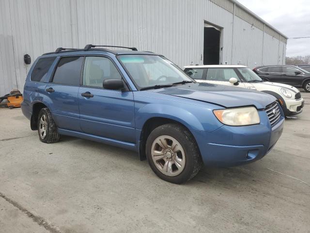 JF1SG63657H717759 - 2007 SUBARU FORESTER 2.5X BLUE photo 4
