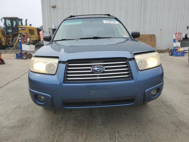 JF1SG63657H717759 - 2007 SUBARU FORESTER 2.5X BLUE photo 5