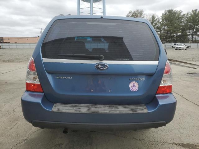 JF1SG63657H717759 - 2007 SUBARU FORESTER 2.5X BLUE photo 6