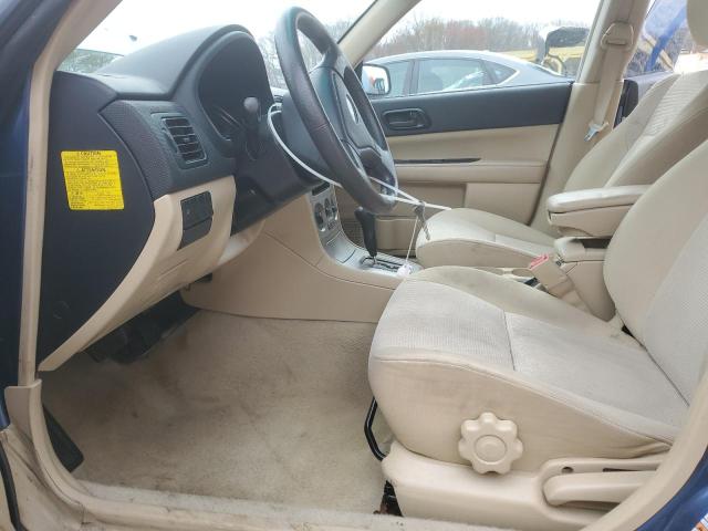 JF1SG63657H717759 - 2007 SUBARU FORESTER 2.5X BLUE photo 7