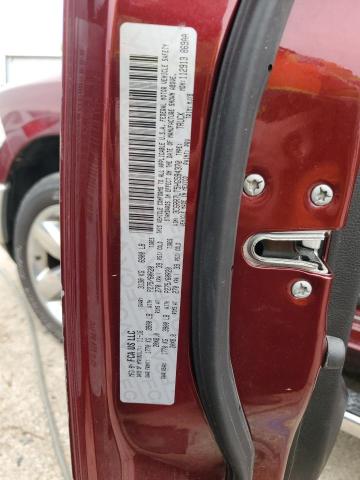 3C6RR7LT5HG594370 - 2017 RAM 1500 SLT BURGUNDY photo 12