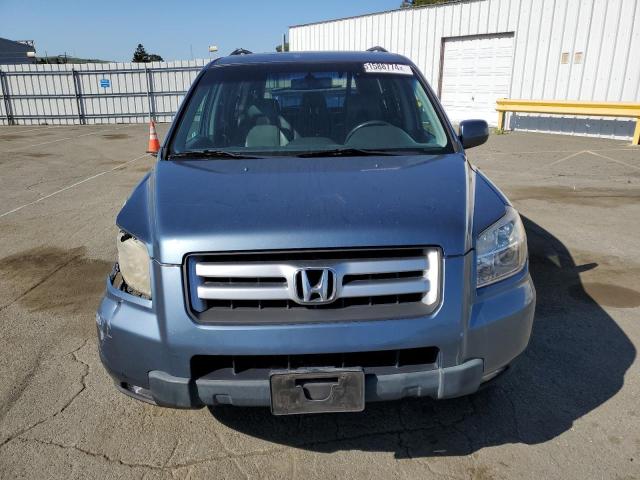 5FNYF28557B031897 - 2007 HONDA PILOT EXL BLUE photo 5