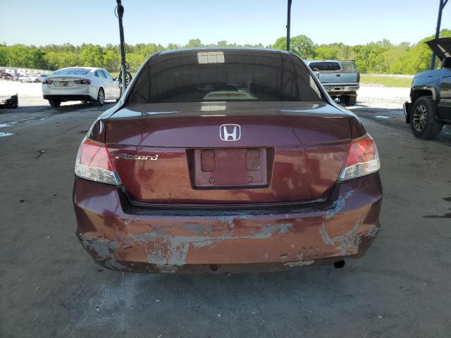 1HGCP26749A135970 - 2009 HONDA ACCORD EX BURGUNDY photo 6