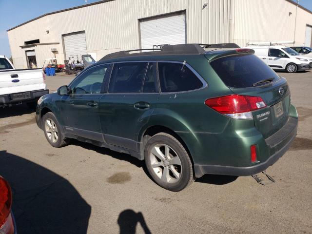 4S4BRBCC4D3233072 - 2013 SUBARU OUTBACK 2.5I PREMIUM GREEN photo 2