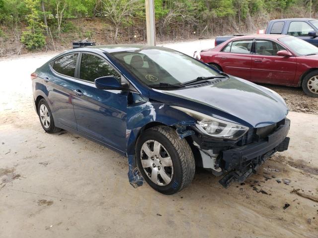 KMHDH4AE7GU587145 - 2016 HYUNDAI ELANTRA SE BLUE photo 4