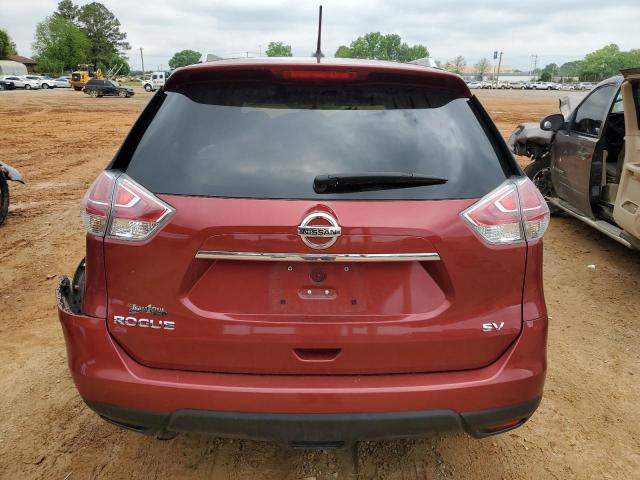 5N1AT2MT6GC796141 - 2016 NISSAN ROGUE S RED photo 6