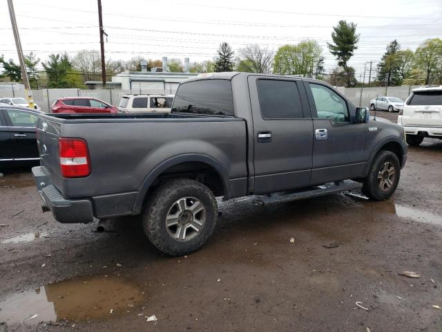 1FTPW14524KA76001 - 2004 FORD F150 SUPERCREW GRAY photo 3