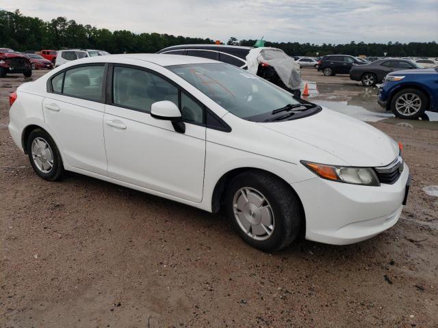 2HGFB2F67CH528406 - 2012 HONDA CIVIC HF WHITE photo 4