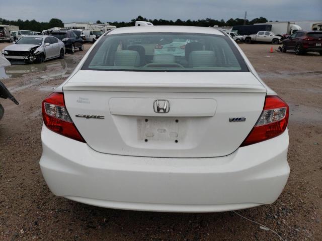 2HGFB2F67CH528406 - 2012 HONDA CIVIC HF WHITE photo 6