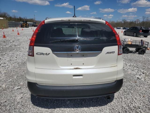 5J6RM4H71EL053472 - 2014 HONDA CR-V EXL WHITE photo 6