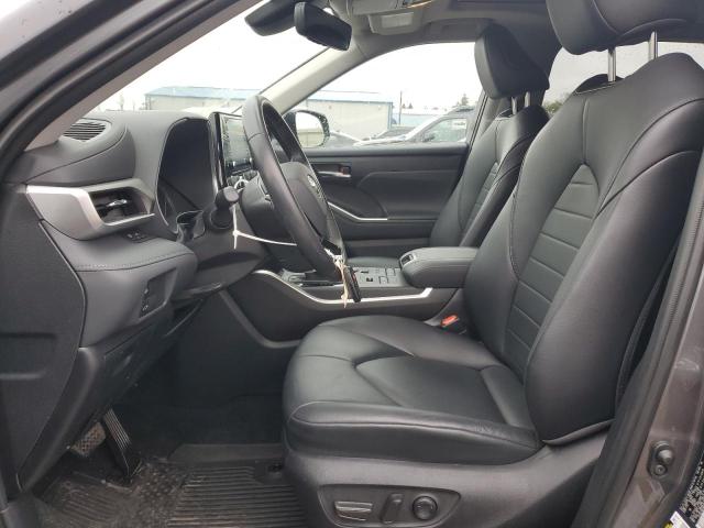 5TDGZRBH4MS554771 - 2021 TOYOTA HIGHLANDER XLE GRAY photo 7