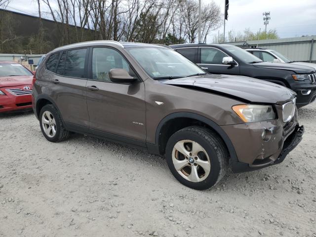 5UXWX5C56BL701443 - 2011 BMW X3 XDRIVE28I BROWN photo 4