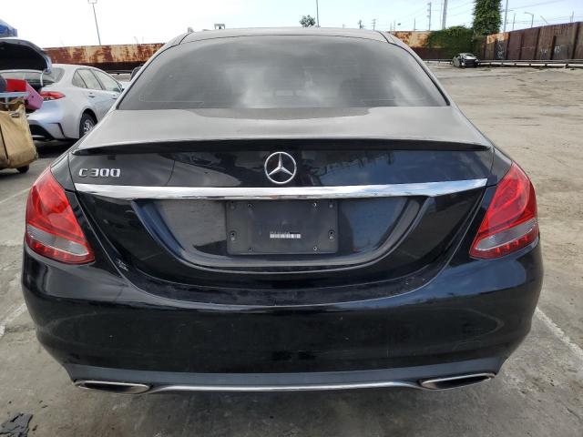 55SWF4JB5FU068058 - 2015 MERCEDES-BENZ C 300 BLACK photo 6