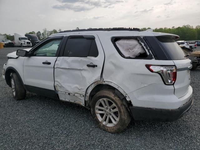 1FM5K8B88HGE27619 - 2017 FORD EXPLORER WHITE photo 2
