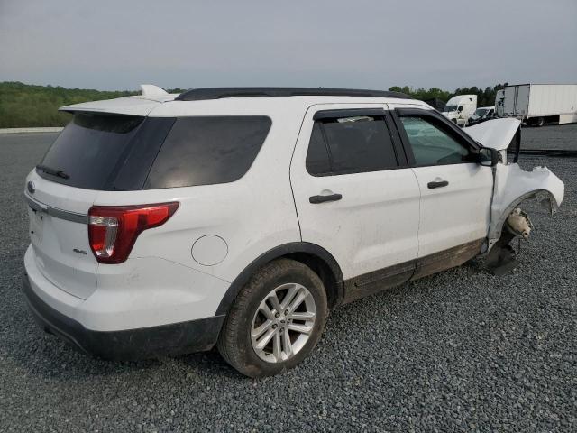 1FM5K8B88HGE27619 - 2017 FORD EXPLORER WHITE photo 3