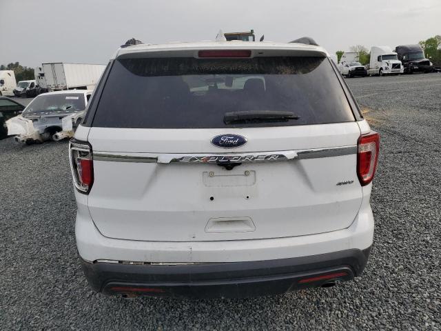 1FM5K8B88HGE27619 - 2017 FORD EXPLORER WHITE photo 6