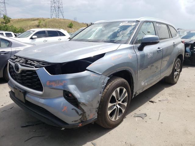 5TDHZRBH5MS083315 - 2021 TOYOTA HIGHLANDER XLE Mavi foto 2