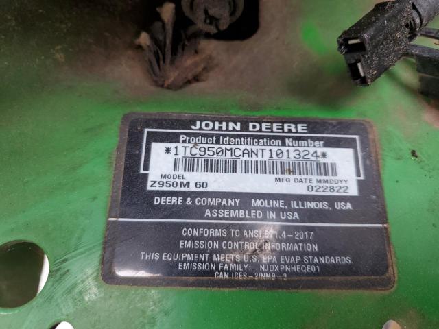 1TC950MCANT101324 - 2022 JOHN DEERE ALL MODELS GREEN photo 10