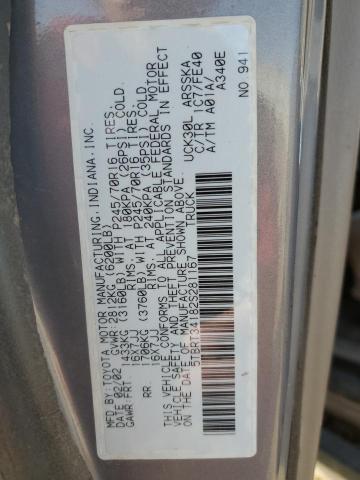5TBRT34182S281167 - 2002 TOYOTA TUNDRA ACCESS CAB 棕色 照片 13
