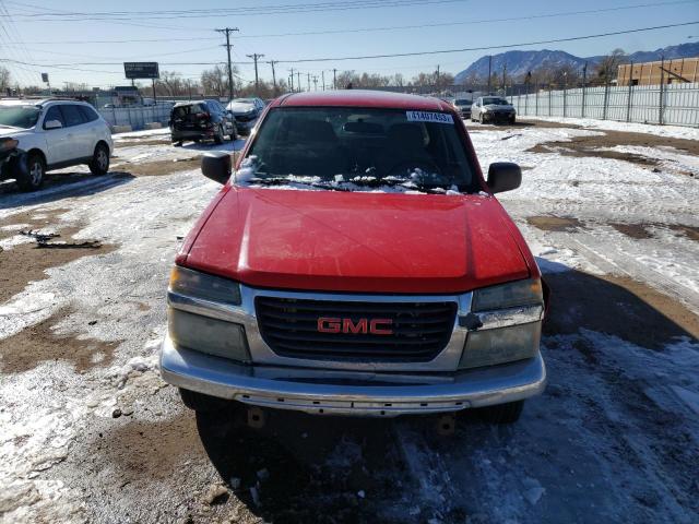 1GTCS148468257895 - 2006 GMC CANYON RED photo 5