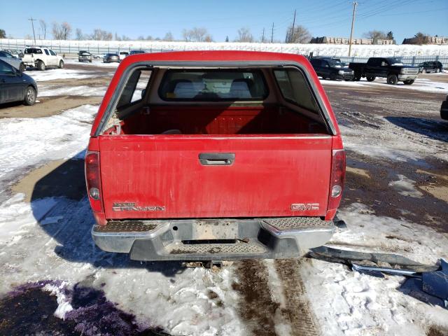 1GTCS148468257895 - 2006 GMC CANYON RED photo 6