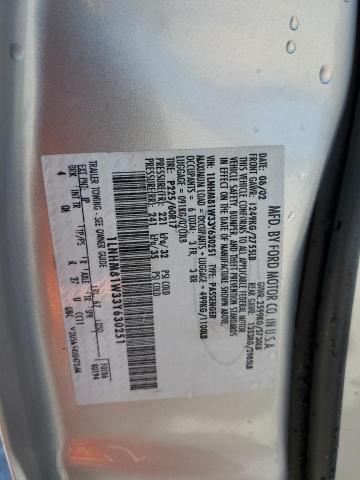 1LNHM81W33Y630251 - 2003 LINCOLN TOWN CAR EXECUTIVE Արծաթագույն լուսանկար 12