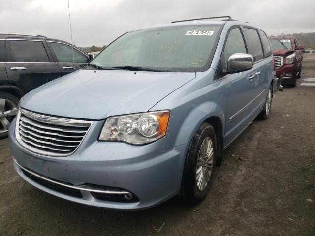 2C4RC1CG7CR386648 - 2012 CHRYSLER TOWN & COU TOURING L BLUE photo 2