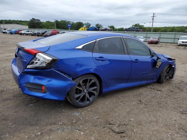 19XFC2E84KE003618 - 2019 HONDA CIVIC SPORT BLUE photo 3