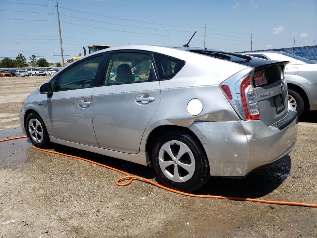 JTDKN3DU7D0349736 - 2013 TOYOTA PRIUS SILVER photo 2