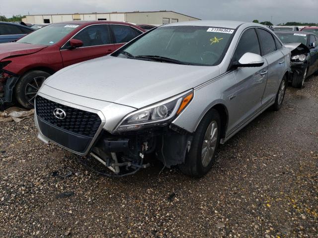 KMHE24L17GA018507 - 2016 HYUNDAI SONATA HYBRID SILVER photo 1